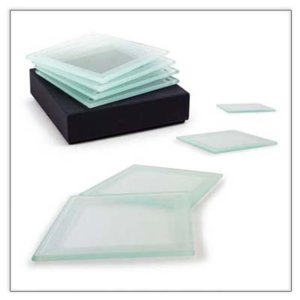 Frosted Glass Coasters